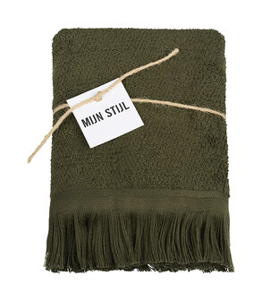 distelroos-mijn-stijl-124541-Handdoek-met-franjes-Donker-groen