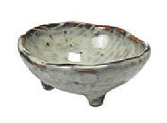 Broste Copenhagen - Bowl &#039;Nordic Sea&#039; Stoneware w/3 small feet sea