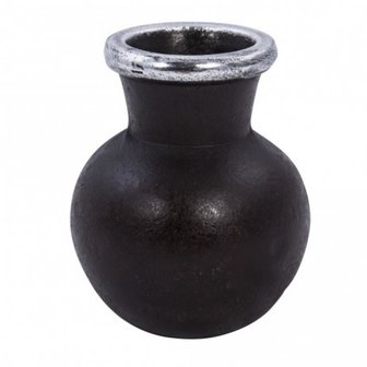distelroos-PTMD-655815-Vase-Aluminium-Twotone-Brown-small-vase-S