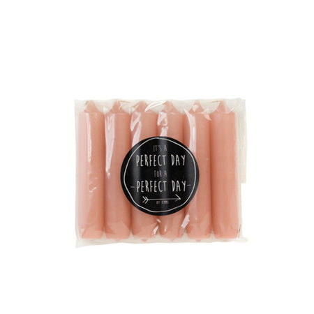 distelroos-Rustik-Lys-Cadeau-dinerkaars-rose