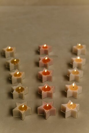 distelroos-Rustik-Lys-Waxines-ster-wine-red