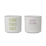 Bloomingville - Teelichthalter Good vibes s/2