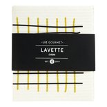 Lie Gourmet - Geschirrtuch weiß/gelb s/2