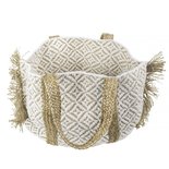 Mars & more - Taschen Jute Baumwolle weiß mit Ausfransen