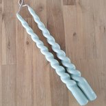 Rustik Lys - Outdoor Kerze Swirl Sky blue