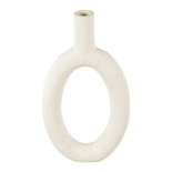 Present Time - Vase Ring Oval hoch Elfenbein