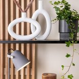 Present Time - Vase Ring Oval hoch Elfenbein