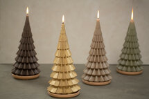 Rustik Lys - Outdoor Weihnachtsbaum Kerze Gold