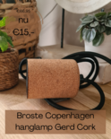 Broste Copenhagen - Hängelampe Gerd cork Super Sale