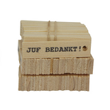 Mijn Stijl - Holzetikett Juf bedankt!