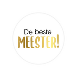 Geschenkaufkleber 'De beste meester', 3er Set