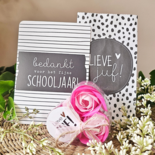 DistelRoos - Seifenblumen Cotton candy, 3er Set - Lieve juf