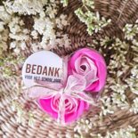 DistelRoos - Seifenblumen Cotton candy, 3er Set - Bedankt voor het schooljaar