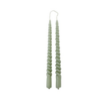 Rustik Lys - Kerze Swirl Dusty green