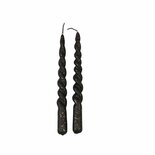 Branded by - Kerze Sparkle twisted schwarz