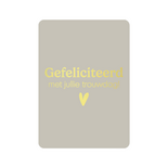Karte Gefeliciteerd met jullie trouwdag!