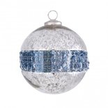 PTMD - Christmas Denim blue Glass ball m
