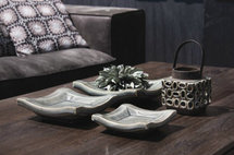 PTMD - Zippy green ceramic plate square s