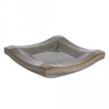 PTMD - Zippy green ceramic plate square L