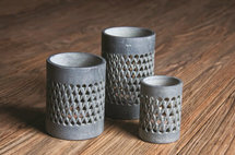 PTMD - Chalk stone braid tealight round m