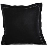 PTMD - Felt edged black cushion with fill square s