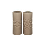 Broste Copenhagen - Kerze Crystal Linnen s/2