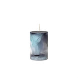 Broste Copenhagen - Kerze Marmor Blau S