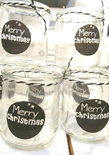 (Op) de Maalzolder - Laterne Merry Christmas schwarz