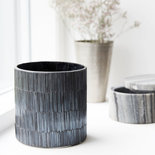 House Doctor - Teelicht Pipe Schwarz/grau