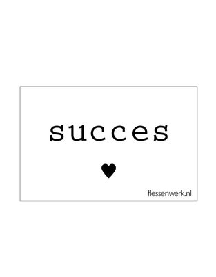 Flessenwerk - Karte Succes