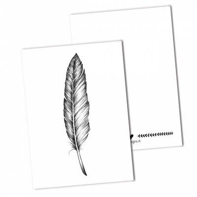 BDdesigns - Karte Feder