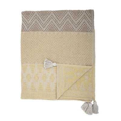 Bloomingville - Plaid Natur / gelb