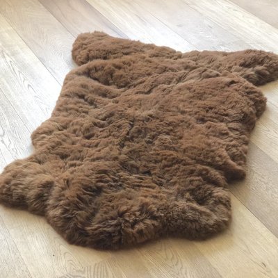 Inkari - Handgemacht Alpaka Teppich Reina Walnuss