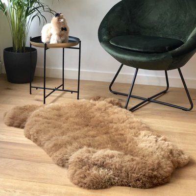 Inkari - Handgemacht Alpaka Teppich Reina Haselnuss