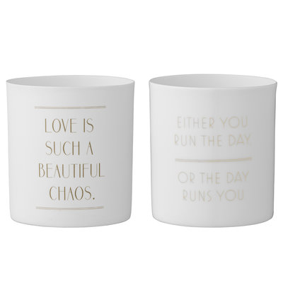 Bloomingville - Teelichthalter Love s/2