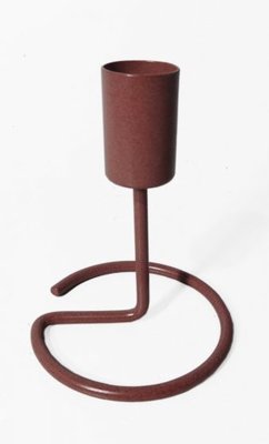 Branded By - Kerzenständer Swirl braun/rosa