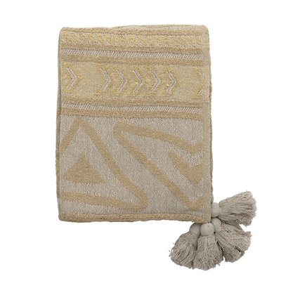 Bloomingville - Plaid Natur / gelb 24
