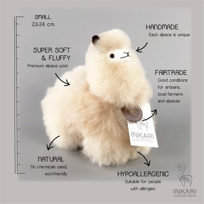 Inkari - Alpaka Stofftiere Blond S