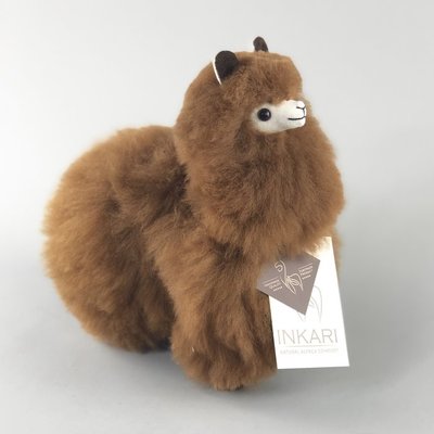 Inkari - Alpaka Stofftiere Walnuss S