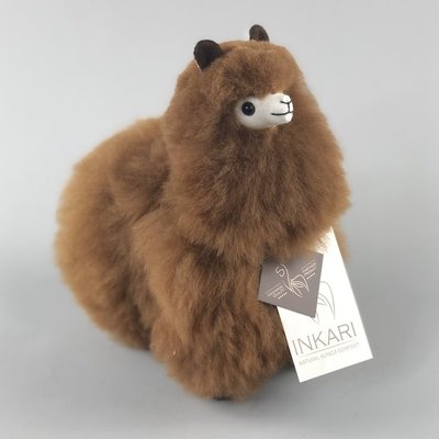 Inkari - Alpaka Stofftiere Walnuss S