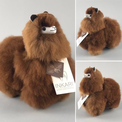 Inkari - Alpaka Stofftiere Choco cream S