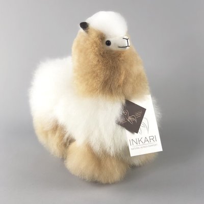 Inkari - Alpaka Stofftiere Elfenbein Blond S