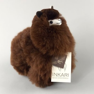 Inkari - Alpaka Stofftiere Schokolade S