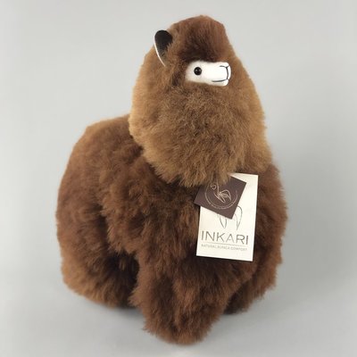 Inkari - Alpaka Stofftiere Choco cream M