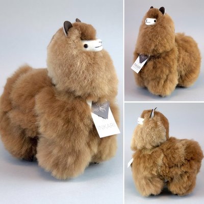 Inkari - Alpaka Stofftiere Karamell M