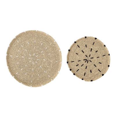 Bloomingville - Teller Seegras Natur set/2