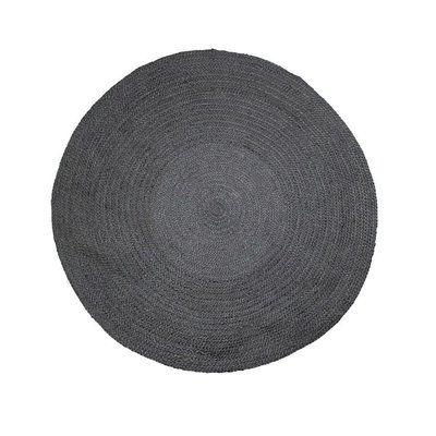 Mars & more - Jute Teppich rund schwarz S