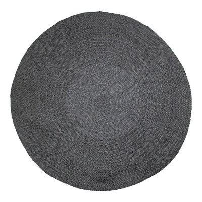 Mars & more - Jute Teppich rund schwarz L