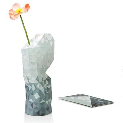 Pepe Heykoop - Paper Vase Cover Large - Grey Gradient