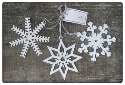 House Doctor - Ornament Star/Snowflake Large s/3